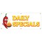 Signmission Daily Specials Banner Heavy Duty 13 Oz Vinyl with Grommets B-72 Daily Specials - alternate 1